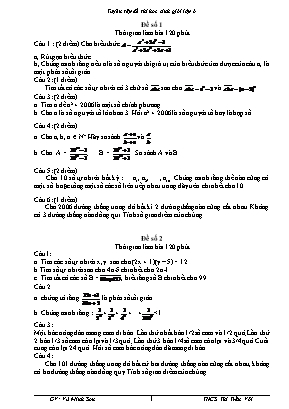 10 Đề thi học sinh giỏi môn Toán Lớp 6 - Vũ Minh Sơn